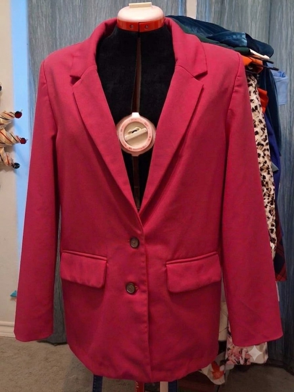 Old Navy Women's Bright Magenta Blazer